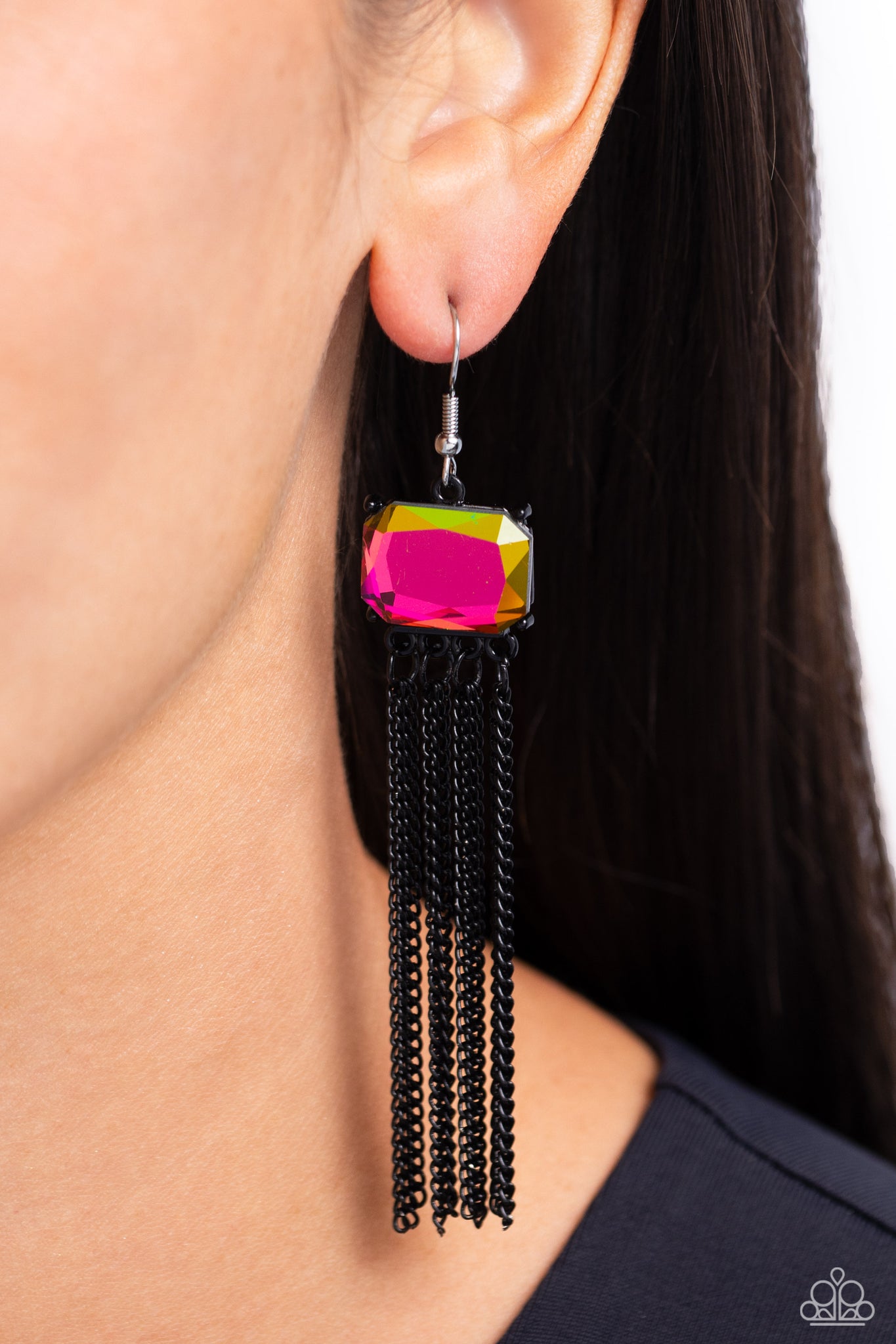 Dreaming Of TASSELS - Black Earrings