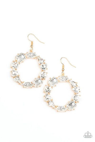 Glowing In Circles Gold Earrings