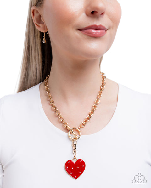 Romantic Range Red Necklace