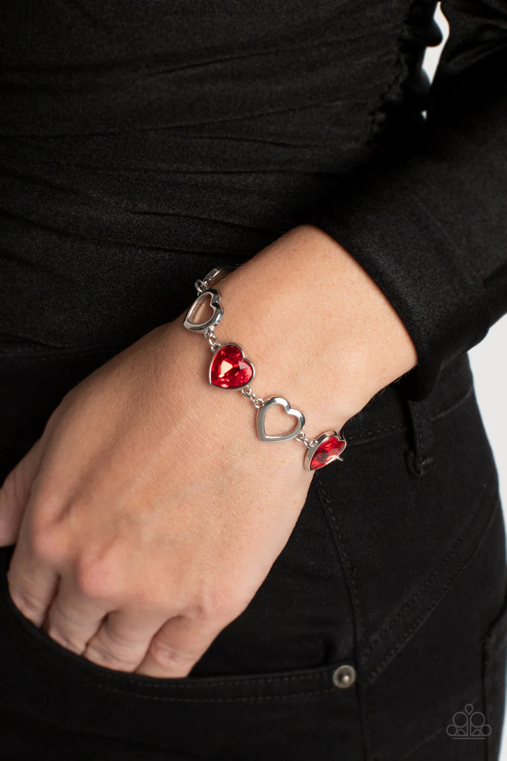 Sentimental Sweethearts Red Bracelet