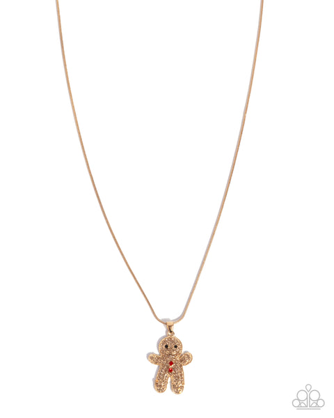 Gingerbread Glam Gold Necklace