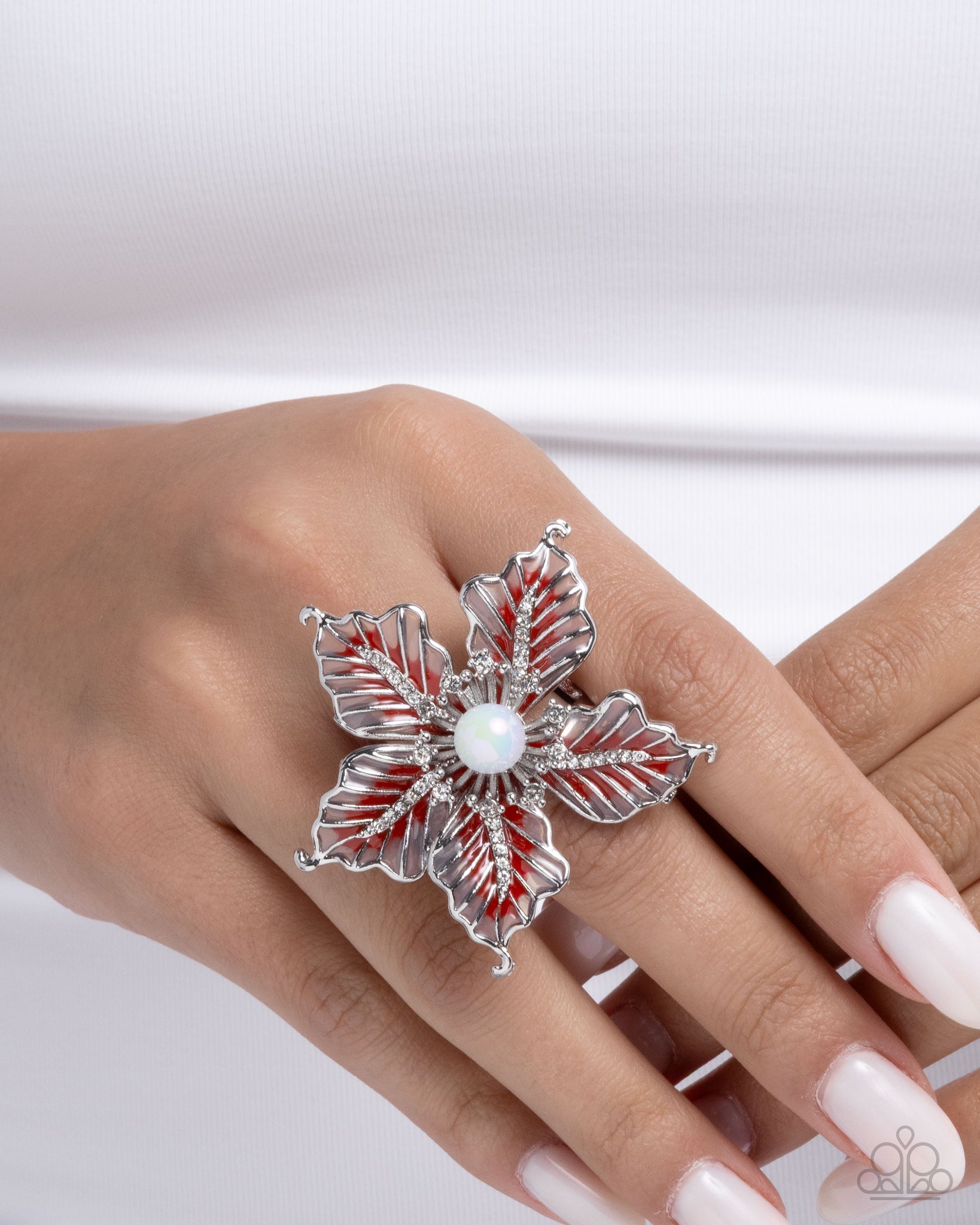 FLORAL Family Red Ring