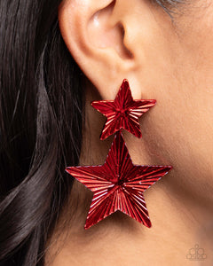 Patriotic Promise - Red Earrings