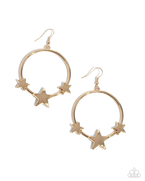 Let SPARKLE Ring! - Gold Earrings