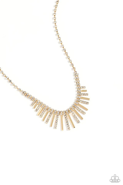 Flare To Be Different Gold Necklace