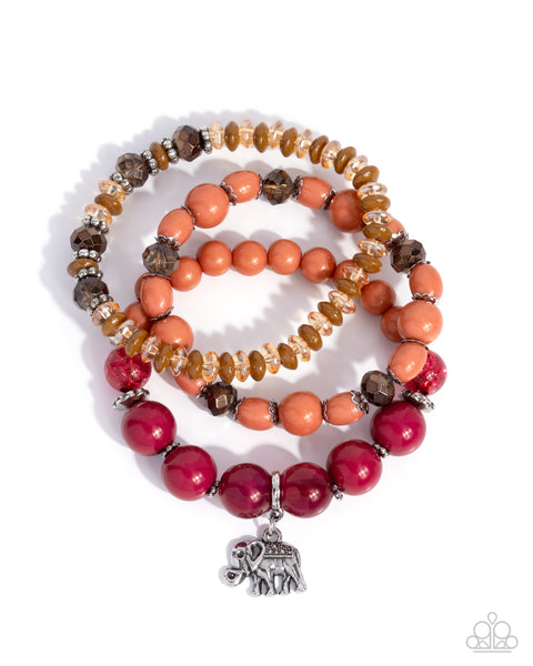 Elite Elephant Red Bracelet