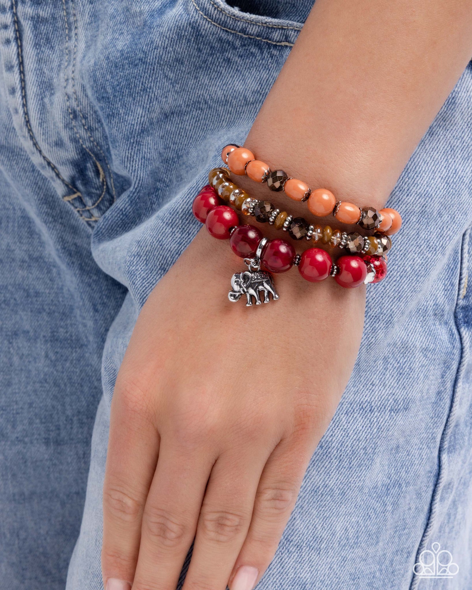 Elite Elephant Red Bracelet