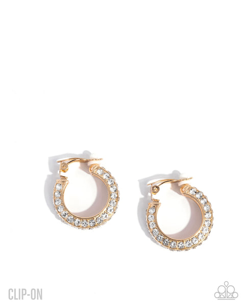Date Night Debut Gold Clip On Earring
