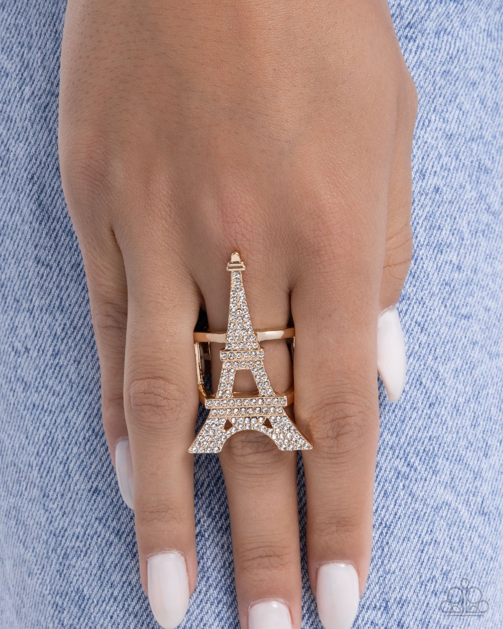 Eiffel Tower Ease Gold Ring