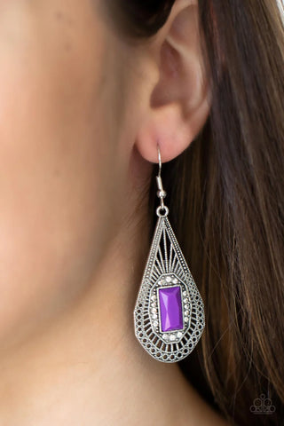 Deco Dreaming Purple Earrings