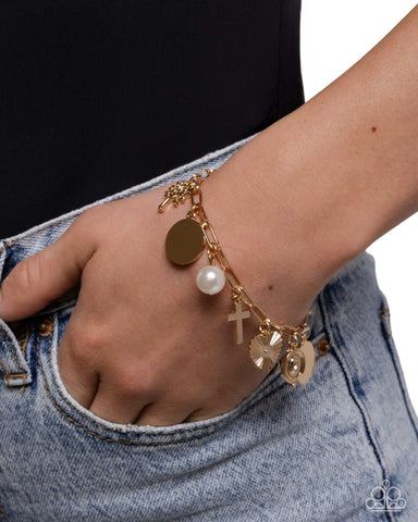 Charm Commitment Gold Bracelet