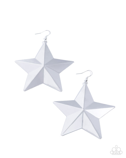 Seize the Superstars Silver Earrings