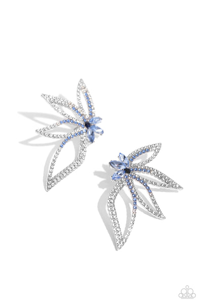 Twinkling Tulip - Blue Earrings