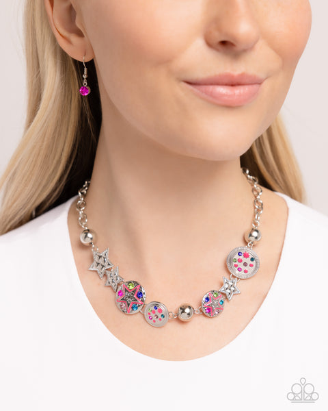 Starry Shopaholic - Pink Necklace