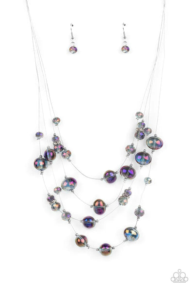 Cosmic Real Estate Purple Necklace