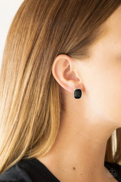 The Modern Monroe Black Post Earring