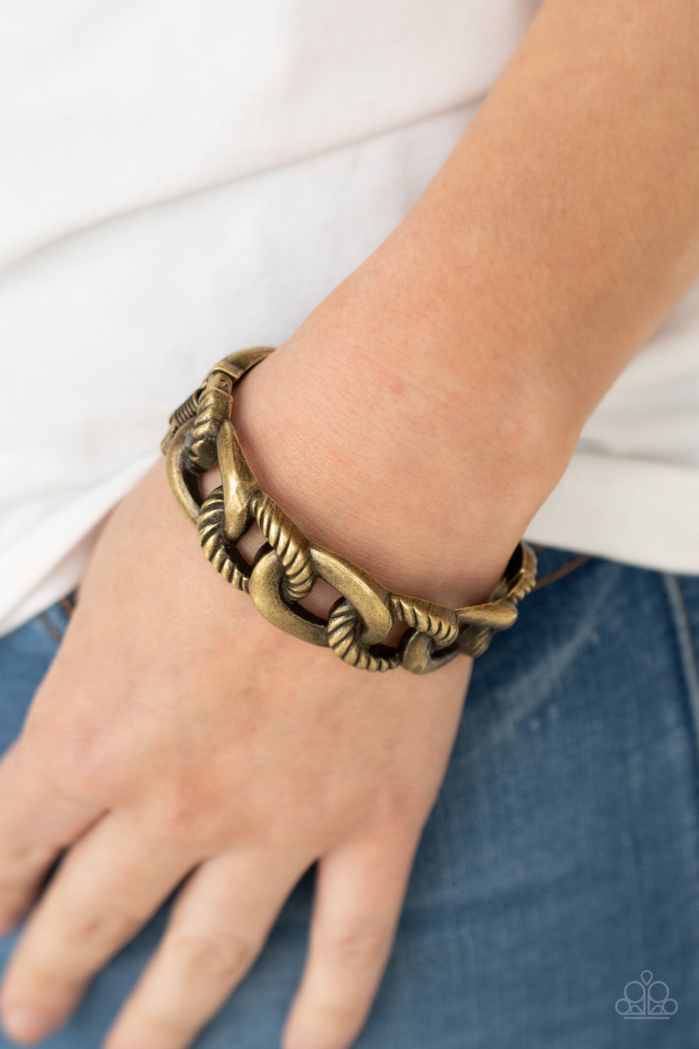 Bold Move Brass Bracelet