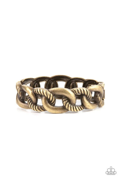 Bold Move Brass Bracelet