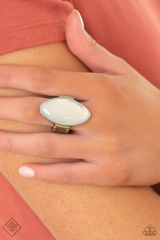 Opal Odyssey Brass Ring