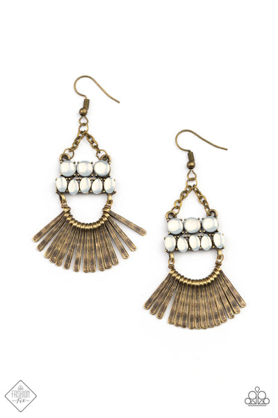 A Flare For Fierceness Brass Earrings