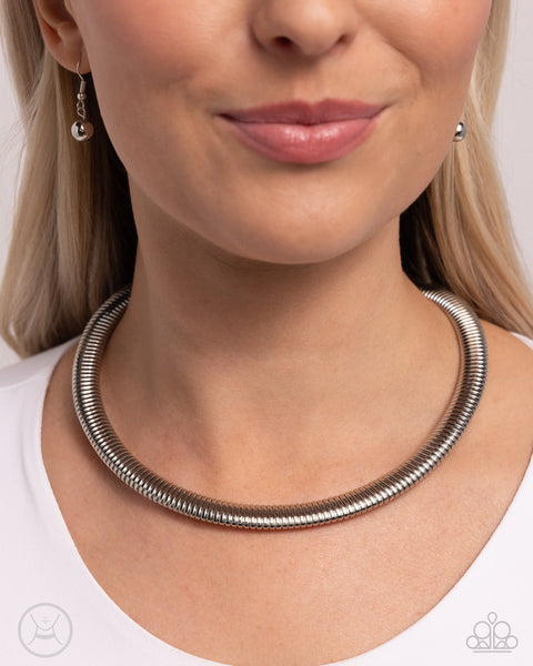 Choker Of The Century - Silver Necklace