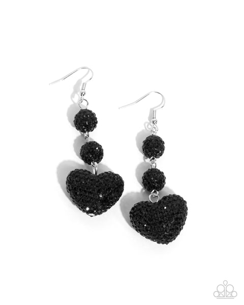 Vision in Shimmer - Black Earrings