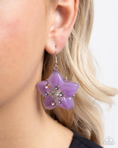 Summer Sprigs - Purple Earrings