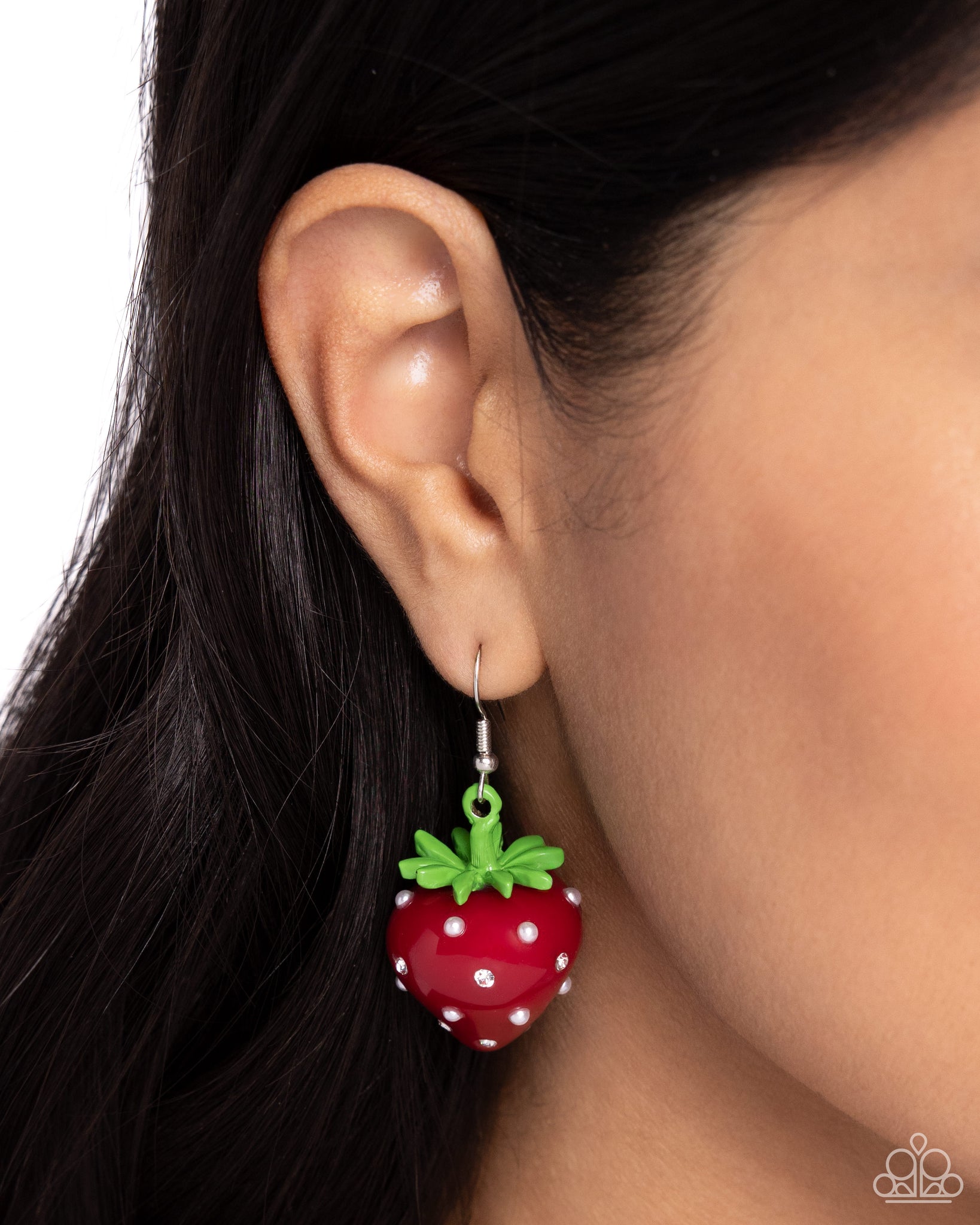 Strawberry Sentiment - Red Earrings