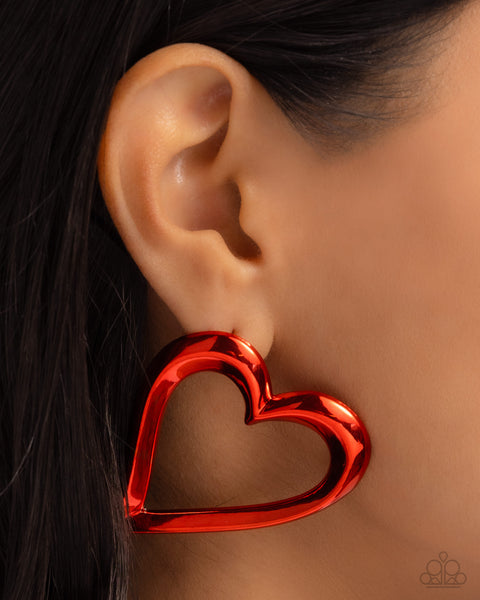 Admirable Acclaim - Red Earrings