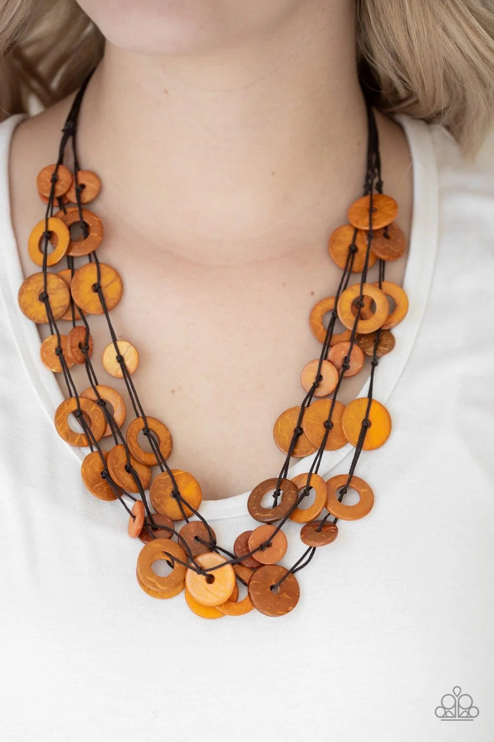 Wonderfully Walla Walla Orange Necklace