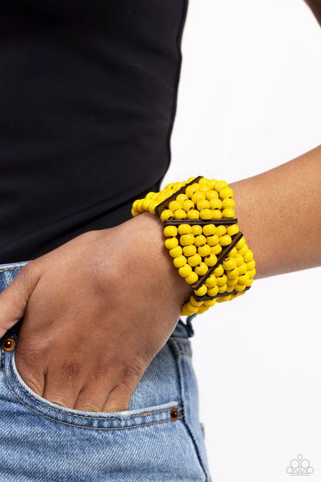 Way Off Tropic Yellow Bracelet