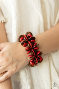 Caribbean Canopy Red Bracelet