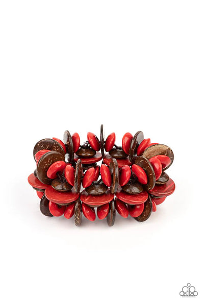 Caribbean Canopy Red Bracelet