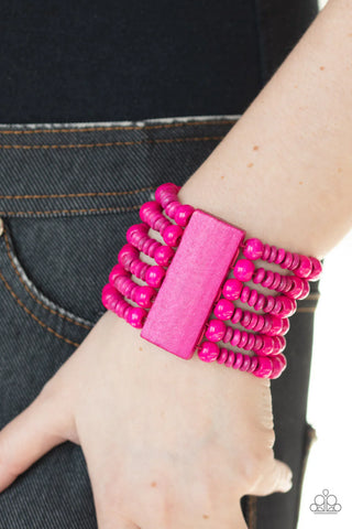 Don’t Stop BELIZE-ing - Pink Bracelet