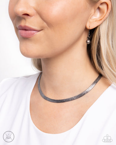 Simply Scintillating - Black Necklace