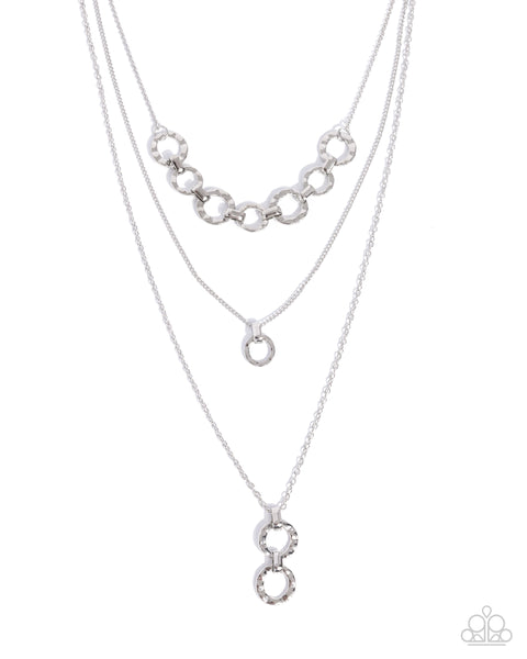 Dotted Demeanor - Silver Necklace