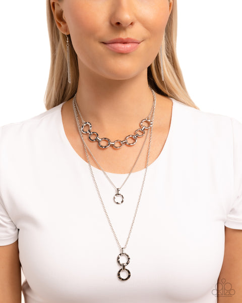 Dotted Demeanor - Silver Necklace