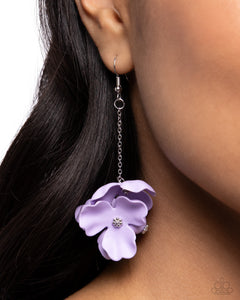 Plentiful Petals - Purple Earrings