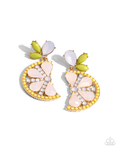 Slice of Summer - Yellow Earring