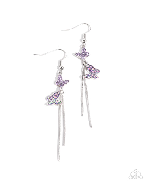 Aerial Affection - Purple Earrings