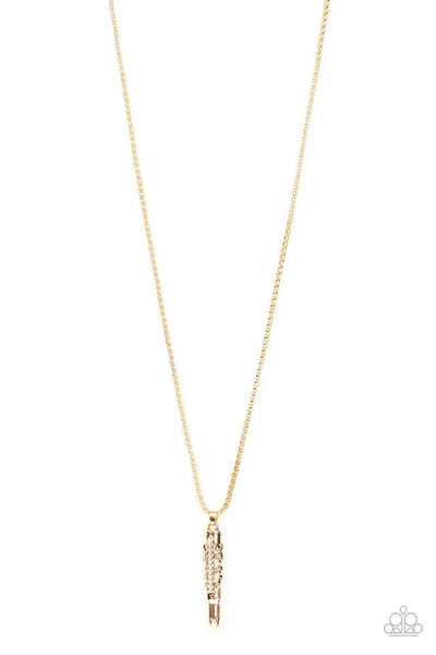 Mysterious Marksman Gold Necklace