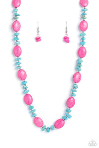 Stone Age Showcase Pink Necklace