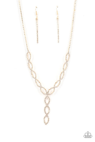 Infinitely Icy Gold Necklace