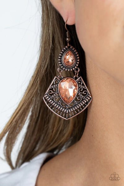 Royal Remix Copper Earrings