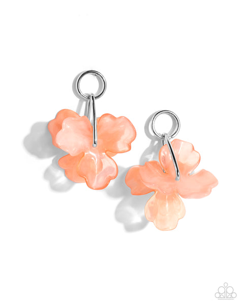 Glassy Garden - Orange Earrings