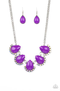 Ethereal Exaggerations Purple Necklace