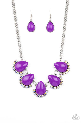 Ethereal Exaggerations Purple Necklace