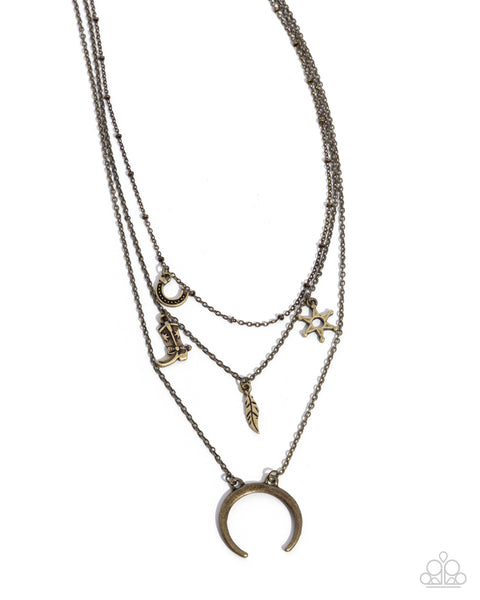 Saloon Sass - Brass Necklace