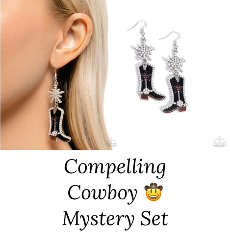 Compelling Cowboy Black Two Piece Mystery Set