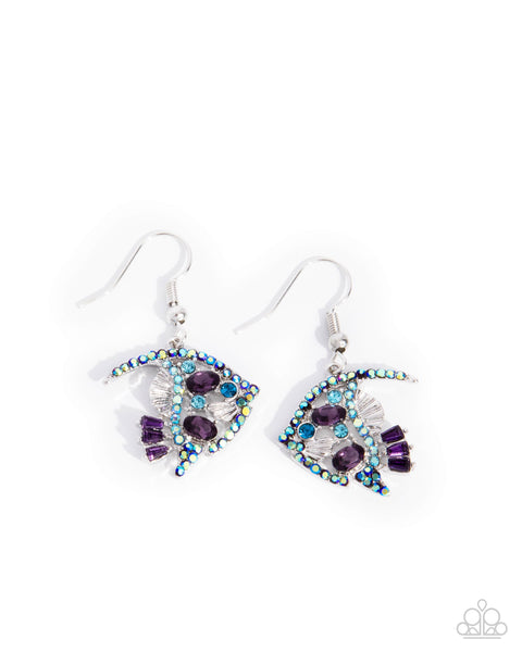 Fancy Free Fish - Purple Earrings